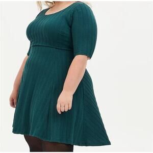 Size 5 Torrid ribbed skater dress